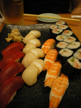 Différents types de sushi